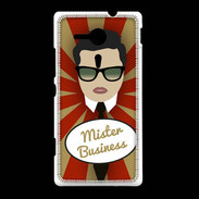 Coque Sony Xpéria SP Mister Business Brun