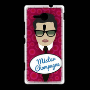 Coque Sony Xpéria SP Mister Champagne Brun