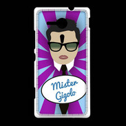 Coque Sony Xpéria SP Mister Gigolo Brun