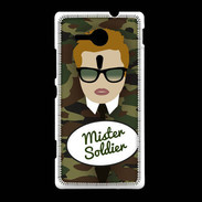 Coque Sony Xpéria SP Mister Soldier Roux