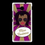Coque Sony Xpéria SP Miss business Black
