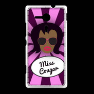 Coque Sony Xpéria SP Miss Cougar Black
