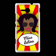 Coque Sony Xpéria SP Miss Latina Black