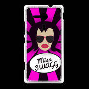 Coque Sony Xpéria SP Miss Swag Brune