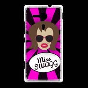 Coque Sony Xpéria SP Miss Swag Chatain