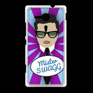 Coque Sony Xpéria SP Mister Swag Brun