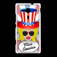 Coque Sony Xpéria SP Miss USA Blonde