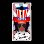 Coque Sony Xpéria SP Miss USA Black