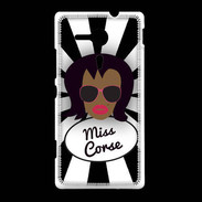 Coque Sony Xpéria SP Miss Corse Black