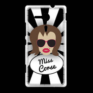 Coque Sony Xpéria SP Miss Corse Chatain
