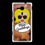 Coque Sony Xpéria SP Miss Guadeloupe Blonde