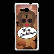 Coque Sony Xpéria SP Miss Guadeloupe Black
