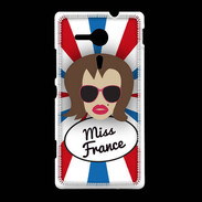 Coque Sony Xpéria SP Miss France Chatain