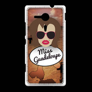 Coque Sony Xpéria SP Miss Guadeloupe Chatain