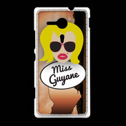 Coque Sony Xpéria SP Miss Guyane Blonde
