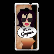 Coque Sony Xpéria SP Miss Guyane Brune
