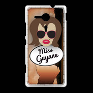 Coque Sony Xpéria SP Miss Guyane Chatain