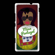 Coque Sony Xpéria SP Miss Portugal Black