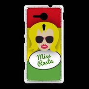 Coque Sony Xpéria SP Miss Rasta Blonde