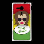 Coque Sony Xpéria SP Miss Rasta Chatain
