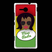 Coque Sony Xpéria SP Miss Rasta Black