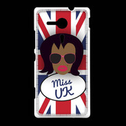 Coque Sony Xpéria SP Miss UK Black