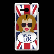 Coque Sony Xpéria SP Miss UK Rousse