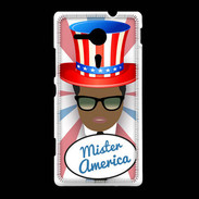 Coque Sony Xpéria SP Mister América Black