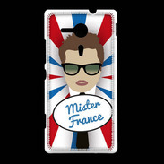 Coque Sony Xpéria SP Mister France Chatain