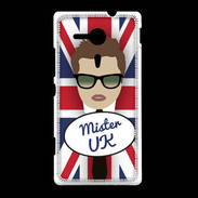 Coque Sony Xpéria SP Mister UK Chatain