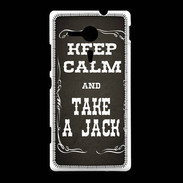 Coque Sony Xpéria SP Keep Calm and Take Jack Gris