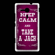 Coque Sony Xpéria SP Keep Calm and Take Jack Rose
