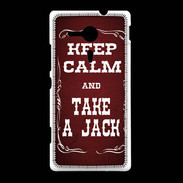 Coque Sony Xpéria SP Keep Calm and Take Jack Rouge