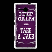 Coque Sony Xpéria SP Keep Calm and Take Jack Violet
