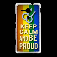 Coque Sony Xpéria SP Keep Calm and Be Proud mens Gay