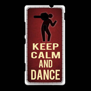 Coque Sony Xpéria SP Keep Calm and Dance Rouge