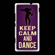 Coque Sony Xpéria SP Keep Calm and Dance Violet