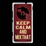 Coque Sony Xpéria SP Keep Calm and Mix That Rouge