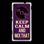 Coque Sony Xpéria SP Keep Calm and Mix That Violet