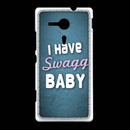 Coque Sony Xpéria SP I have Swag bleu ZG