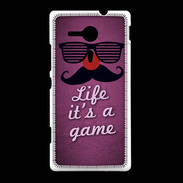 Coque Sony Xpéria SP Life It's a game Rose ZG
