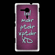 Coque Sony Xpéria SP LOL MDR Rose ZG