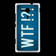 Coque Sony Xpéria SP WTF bleu ZG