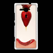 Coque Sony Xpéria SP Plaisir et fraise PR20