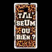 Coque Sony Xpéria SP Ta l'seum ou bien Léopard