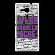 Coque Sony Xpéria SP Wesh garde la pèche Violet
