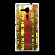 Coque Sony Xpéria SP Wesh Vert Jaune Sun