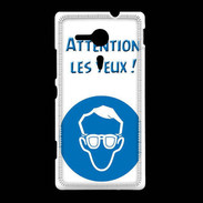 Coque Sony Xpéria SP Attention les yeux PR