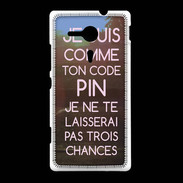 Coque Sony Xpéria SP Code pin rose ZG