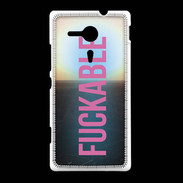 Coque Sony Xpéria SP Fuckable Rose ZG